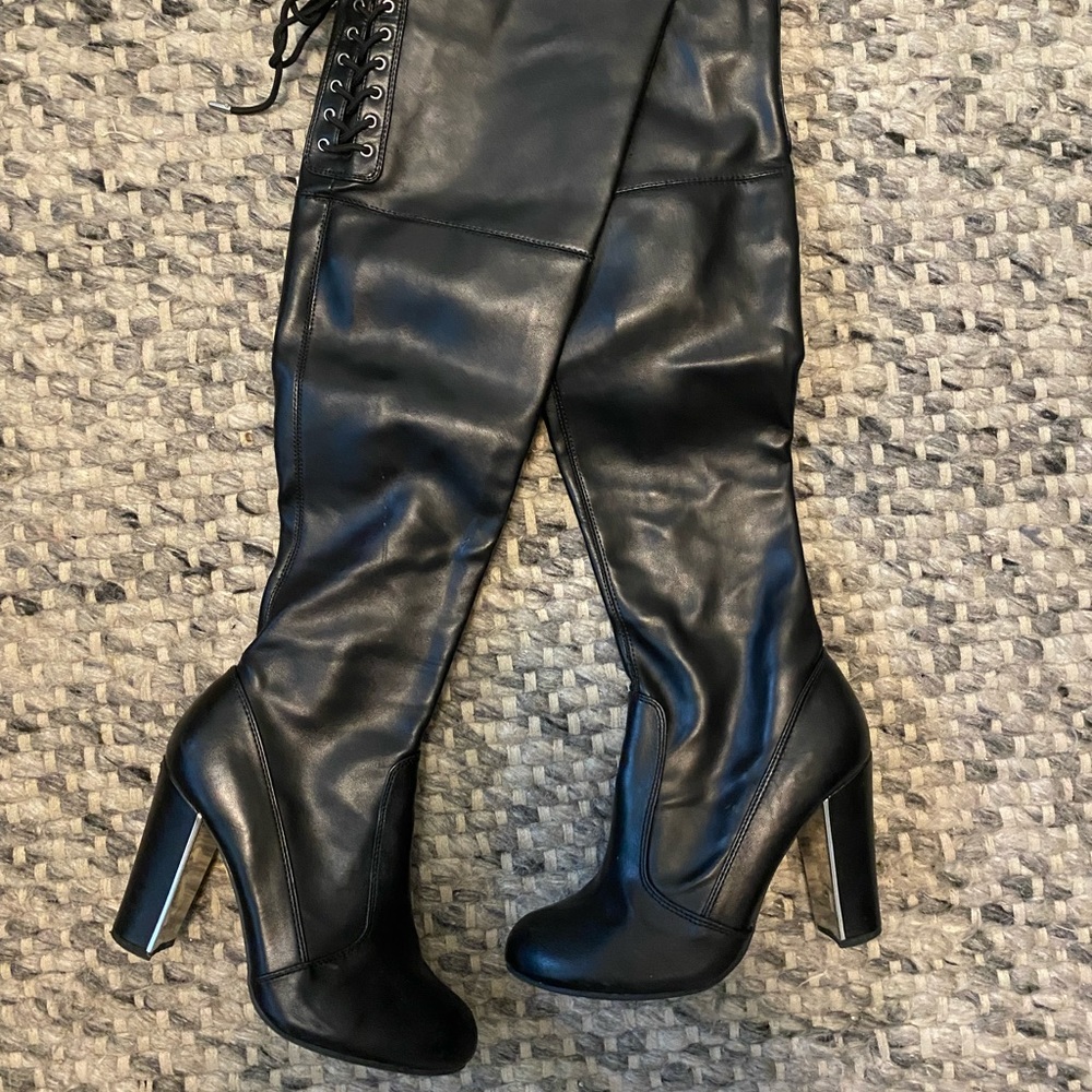 Thigh High Leather Boots